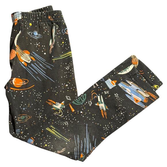 Hanna Andersson Pajama Pants Size 120 (6–7) Discover The Sky Rocket Space Print - Picture 1 of 5